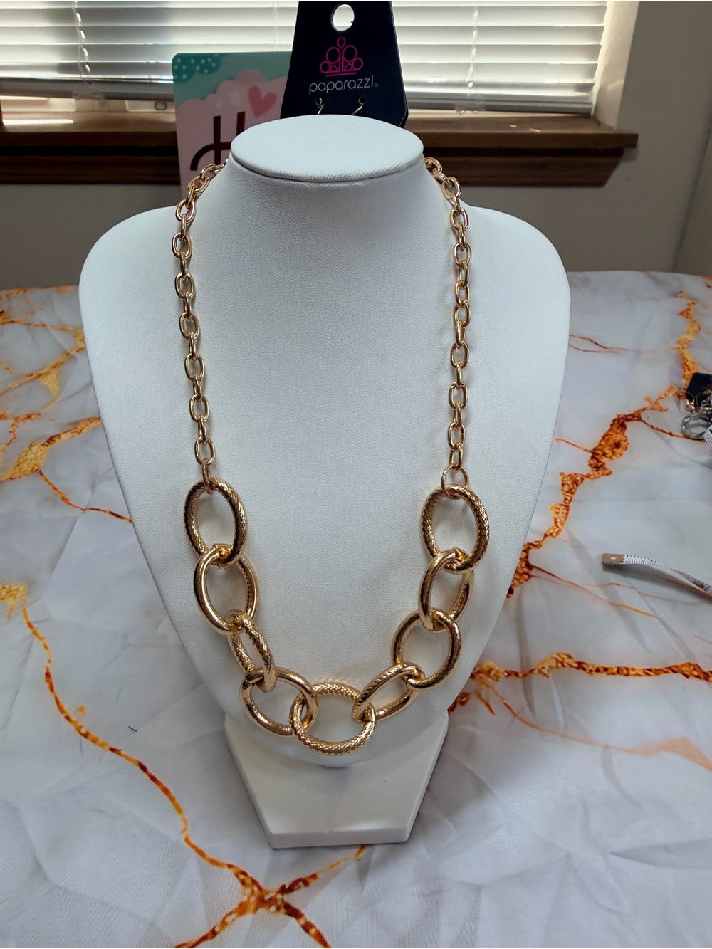 Boldly Bronze Necklace and Earring set NWT